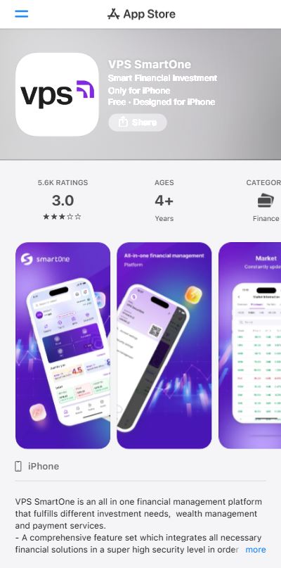 vps smartone trên ios