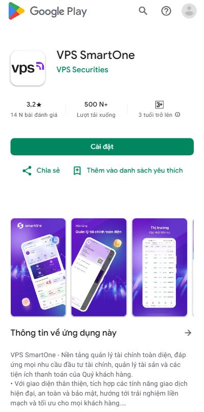 vps smartone trên android